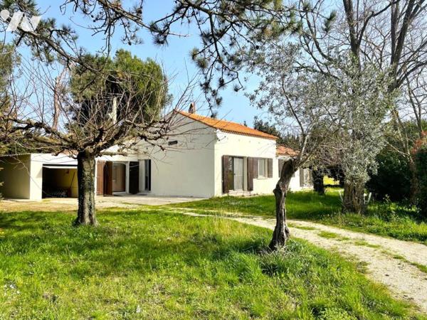 Maison plain pied 4 chambres campagne Arlésienne