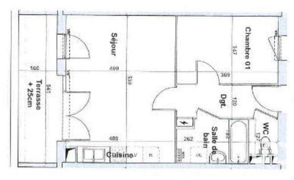 Appartement 2 pièces de 40 m² à Grigny (91350)