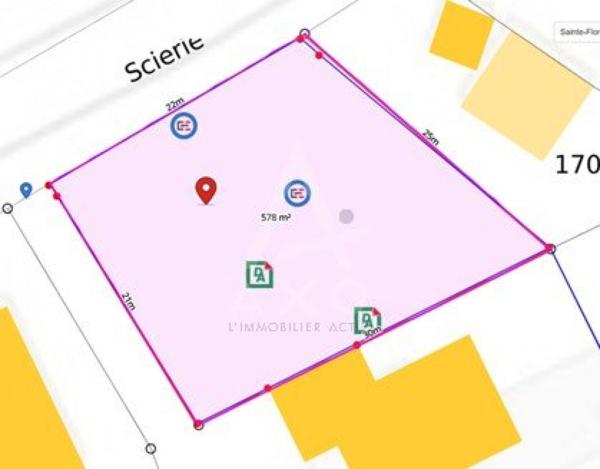 Terrain à batir non viabilisé en centre bourg