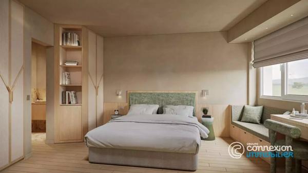 Appartement vue dégagée, entièrement décoré, meublé, équipé – Large balcon