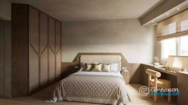 Appartement vue dégagée, entièrement décoré, meublé, équipé – Large balcon