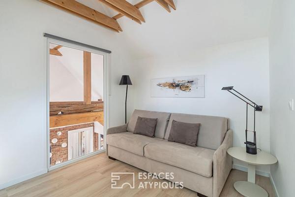 Propriété alsacienne réinterprétée avec piscine et vue
