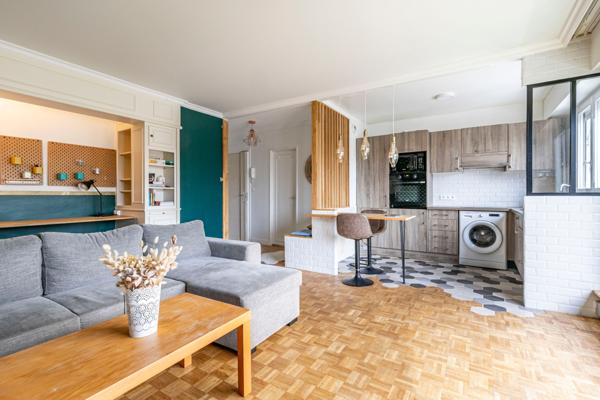 RUEIL-MALMAISON - CENTRE VILLE BOIS PREAU - APPARTEMENT DE 50 M² - 1 CHAMBRE - DERNIER ETAGE - PARKING - CAVE -