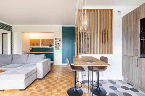 RUEIL-MALMAISON - CENTRE VILLE BOIS PREAU - APPARTEMENT DE 50 M² - 1 CHAMBRE - DERNIER ETAGE - PARKING - CAVE -