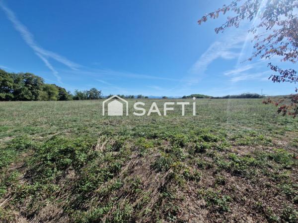Terrain de 1901 m² à bâtir borné, non viabilisé.