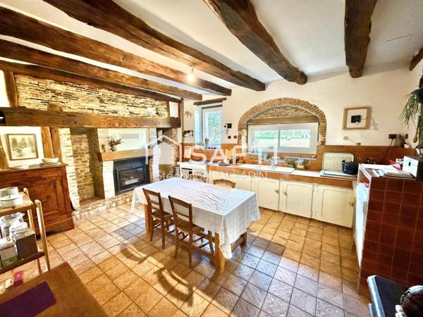 Maison Pierre/Colombage Traditionnelle avec dépendance sur Grand terrain