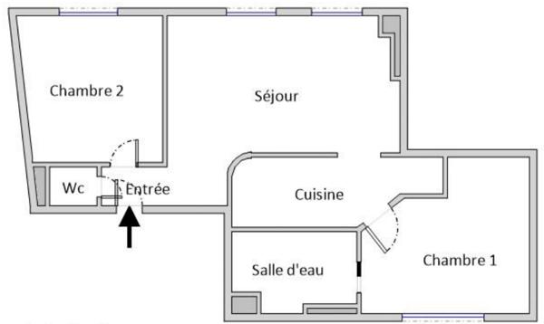 Ecole Militaire - Appartement 3 pièces 2 chambres - Cosy et sans travaux