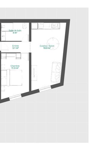 Appartement Mauguio centre - 2 pièces 40 m2 avec garage