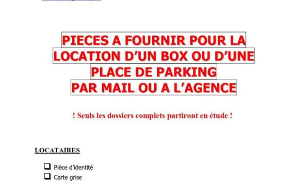 Stationnement à louer    Dugny