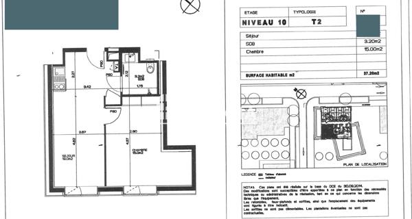 À vendre Studio 37.27 m² - Grenoble 38000