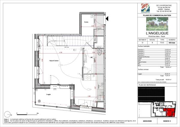 Appartement T5 et plus