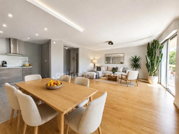 VILLEURBANNE – à vendre T4, 3 chambres, traversant rénové de 90 m² avec balcon, cave