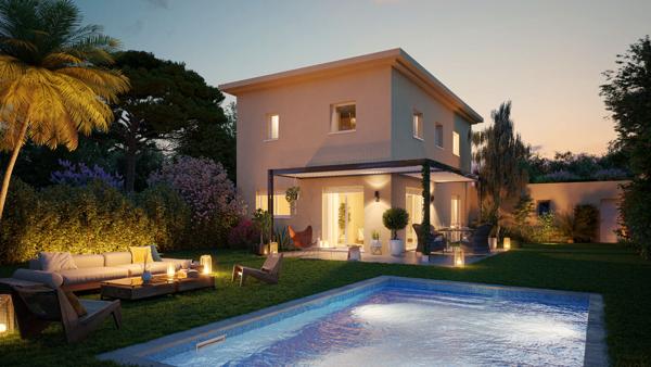 Villa contemporaine, 3 chambres, jardin et garage - proximité immédiate des commodités