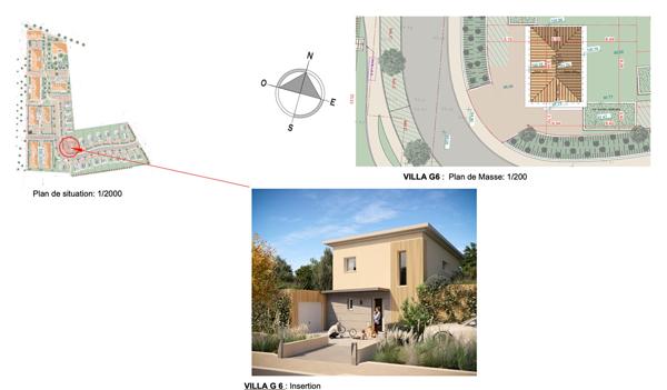 Villa contemporaine, 3 chambres, jardin et garage - proximité immédiate des commodités
