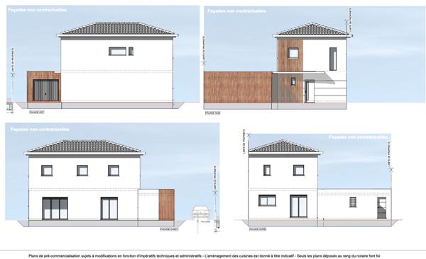 Villa contemporaine, 3 chambres, jardin et garage - proximité immédiate des commodités