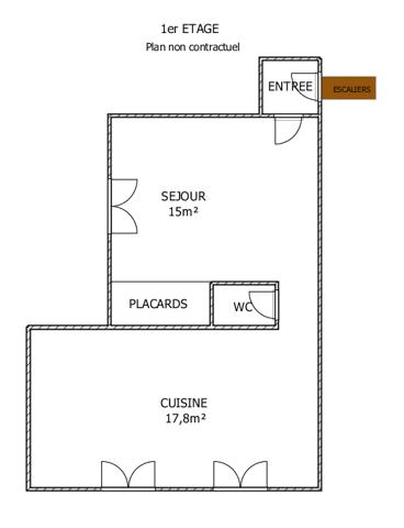 Appartement 3 pièces - 63 m²