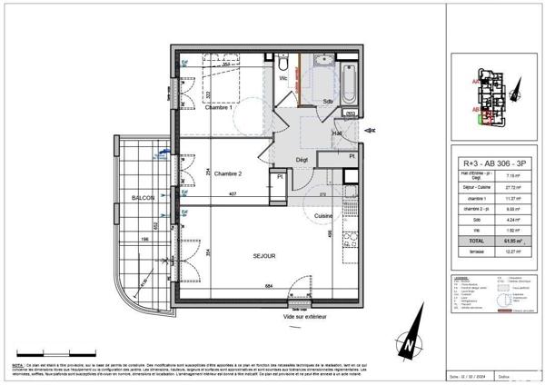 Appartement à vendre 3 pièces 62 m² Antibes