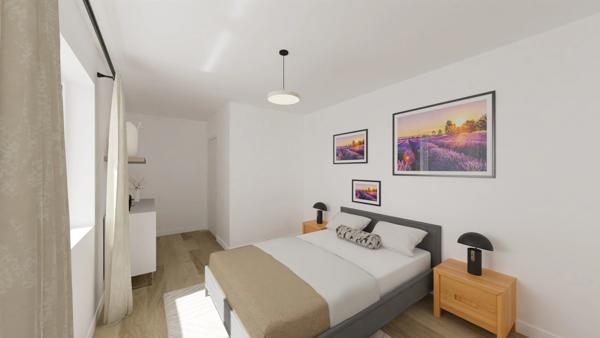 Ay-sur-Moselle – T3 de 61 m² avec terrasse de 23m², cave et stationnement en sous-sol