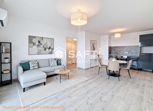 T2 de 52m²+ parking+balcon à Cavaillon