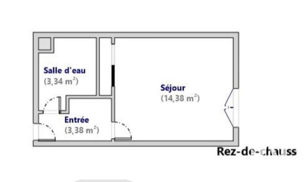 Studio à vendre 21,1 m² Lons