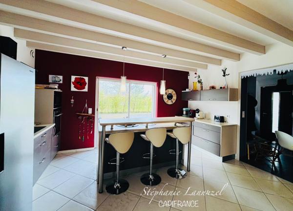 À Labenne bourg, maison moderne 5 pièces avec 4 chambres, garage et spa