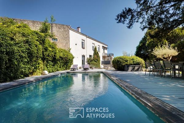 Maison bourgeoise rénovée avec piscine sur les bords de Saône