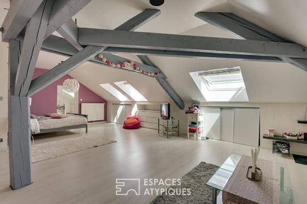 Maison bourgeoise rénovée avec piscine sur les bords de Saône