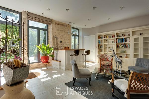 Maison bourgeoise rénovée avec piscine sur les bords de Saône
