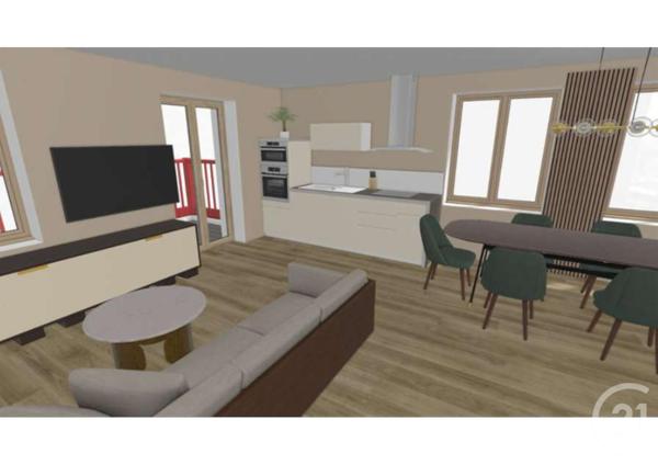 Appartement F3 à vendre  3 pièces - 55,31 m2 LES GRANGETTES - 25