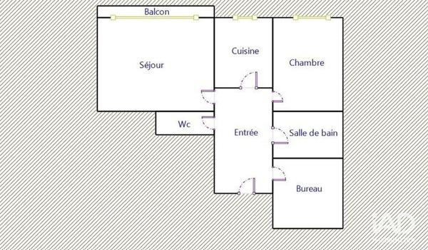 Appartement à vendre 3 pièces 46 m² Paris 11