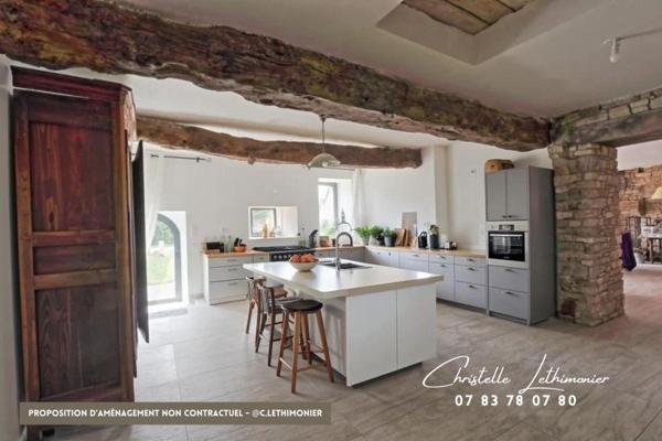 35890 LAILLÉ - Longère + Grange - 6 Pièces  - 169 m2