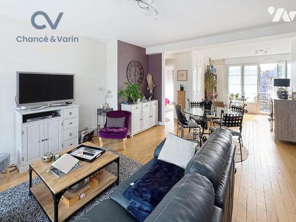 LISIEUX Centre Appartement traversant et lumineux de 77m² 