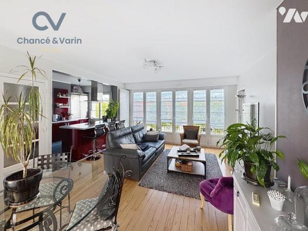 LISIEUX Centre Appartement traversant et lumineux de 77m² 