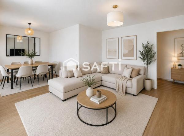 Appartement 2/3 chambres, balcons, parking et cave