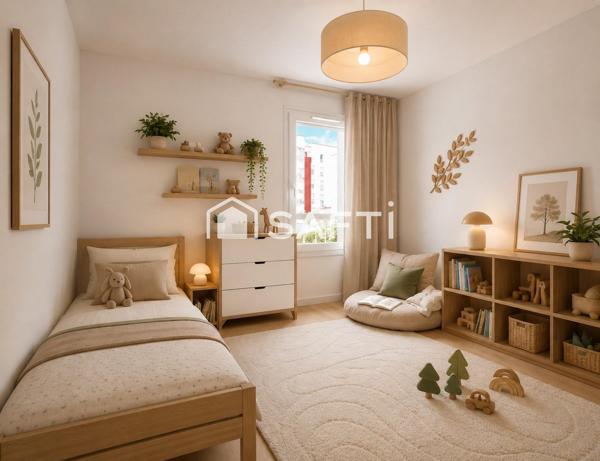 Appartement 2/3 chambres, balcons, parking et cave