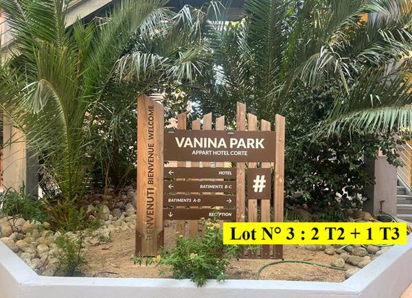 Lot N°3 de 3 appartements  (1 T3 et 2 T2) dans un immeuble  à CORTE