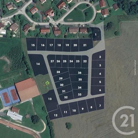 Terrain à vendre  846 m 2   DAMPIERRE LES BOIS  - 25