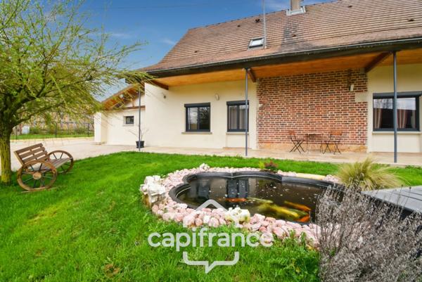 Propriété de charme proche Louhans (71500) – Authentique ferme bressane rénovée, 165 m², piscine, 4 chambres, terrain clos