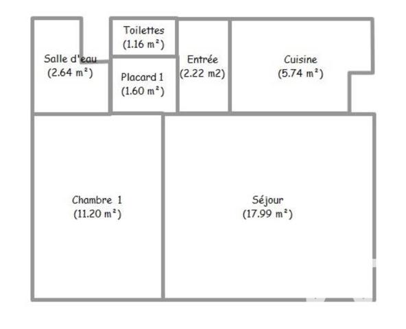 Location appartement 2 pièces 43 m² Rambouillet