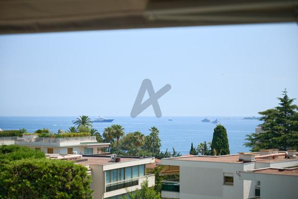 Cannes - Basse californie : 5P dernier étage Vue Mer