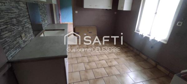 A Frévent maison à réconfortée avec beaucoup de potentiel et un terrain de 400m² à réinventer