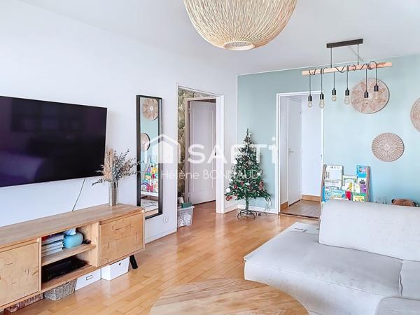 T3 lumineux avec balcon et parking - Métro 14