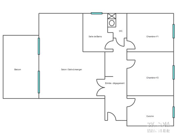 3%.COM – Exclusivité HOENHEIM, appartement F3/F4, 83m², garage/cave Hoenheim (67800)