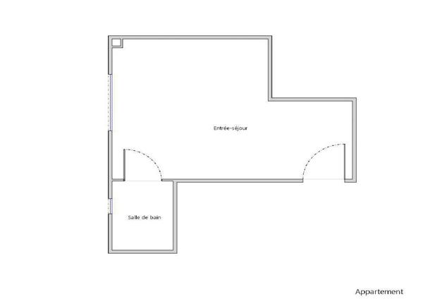 Magnifique petit studio ensoleillé avec une vue entièrement dégagée