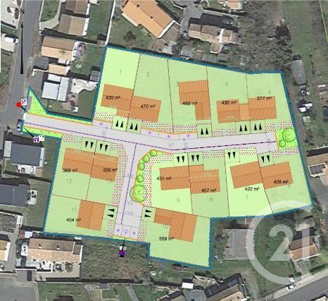 terrain à vendre  470 m2 L AIGUILLON SUR VIE - 85