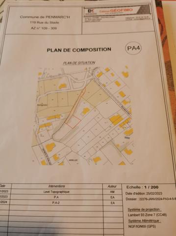 Achat terrain Penmarch - 1200 m² - 166 920 €
