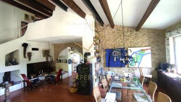 Mormoiron (84570) Maison en pierre au calme avec magnifique vue + atelier d'artistes et garage indépendant