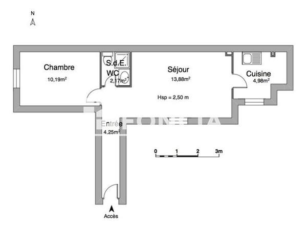 Location Appartement 2 pièces 35.5 m² - 58 RUE DE BUZENVAL Paris 75020