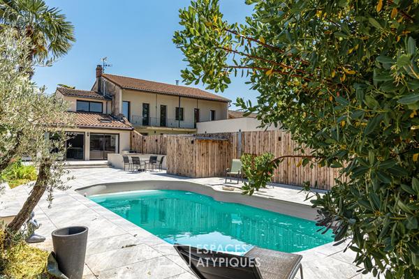 Maison familiale au centre de Montauban dépendance et piscine