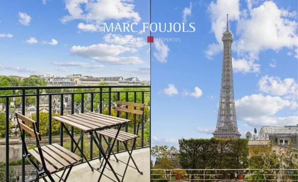 Paris XVI TROCADERO Vues monuments – Appartement 3 pièces avec balcon